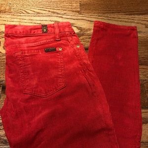 Seven for all mankind corduroy skinny jeans
